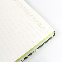 Carnet à spirales A5 vert foncé à imprimé floral vintage avec planification hebdomadaire, 100 feuilles pour l'écriture et l'usage journalier