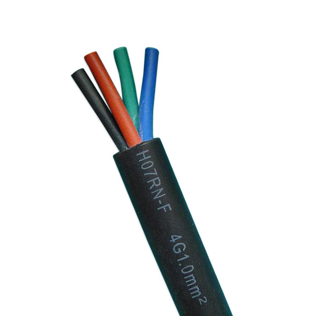 VDE H07RN-F Industrial Heavy Duty Medium Voltage 450V/750V Flexible Rubber Cable 3G1.5mm2 3G2.5mm2 Bare Copper Conductor Working