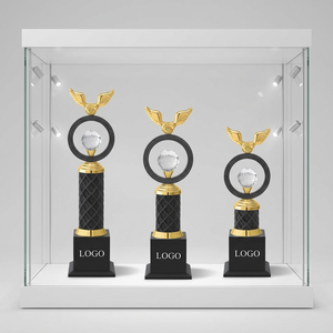 Juego de Trofeos de Metal Fundido a Presión con Grabado e Impresión UV para Logotipos Personalizados, Programas de Reconocimiento de Eventos y Marca - Product Image 1