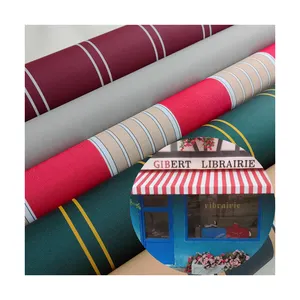 Low price solution dyed polyester waterproof 450D awning fabric for garden awning marine cover