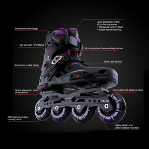 Pattini Professionali Freestyle EACH per <span class=keywords><strong>Adulti</strong></span>, Nuovo Modello in PU, Pattini in Linea in Lega, Prezzo Preferenziale all'Ingrosso - Product Image 6