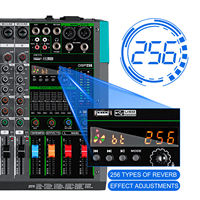 Mezclador de Audio Profesional PA8 de 8 Canales, Consola con 256 Efectos Integrados, USB para DJ, Karaoke, Escenario, Sonido en Vivo, Sistema de PA, Grabación
