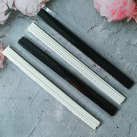 Bâtonnets diffuseurs de parfum en fibres synthétiques 100 % polyester, blancs et noirs, vente directe usine