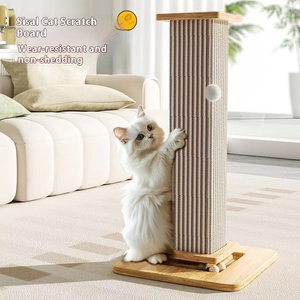 Grande Tiragraffi per Gatti a Colonna Romana in Sisal, Resistente all'Usura, Antipolvere, Design Moderno, Confezione in Cartone - Product Image 1