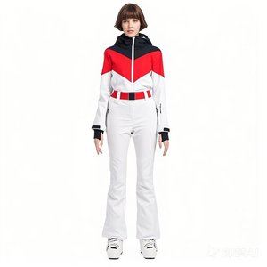 AQTQ moda invierno al aire libre cálido a prueba de viento monos para <span class=keywords><strong>mujer</strong></span> chaqueta de Snowboard pantalones de nieve y chaqueta impermeable conjunto de traje de esquí - Product Image 1