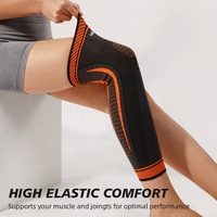 Manchon de compression mollet en nylon souple et élastique VBOSI, respirant, tricoté, soutien complet du genou, protège-jambes antidérapant pour l'entraînement sportif