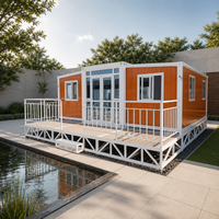 Maison préfabriquée en conteneur, pliable et extensible, pour une vie en tiny house, maison modulaire en acier pour une vie en tiny house