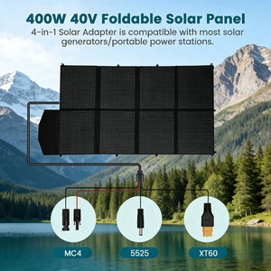 Panneau Solaire Portable Alecter 400W avec Support Réglable, Connecteur 4-en-1 pour Sortie, Étanchéité IP65, Optimisation de la Puissance 23% pour Station d'Énergie et VR - Product Image 4