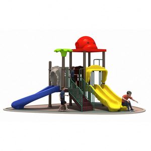 CE European Standard Children Animal Types Outdoor Playground Climbing Nets Park Toys Kids <b>Plastic</b> <b>Slide</b> - Product Image 4