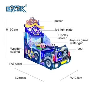 Máquina de Arcade Infantil de Disparos de Agua para 2 Jugadores, Máquina de Video con Monedas y <span class=keywords><strong>Tickets</strong></span>, Juegos de Arcade de Disparos de Agua para Niños en Interiores, <span class=keywords><strong>2022</strong></span> - Product Image 5