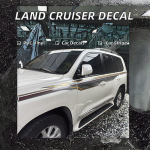 PVC 0.5 Mil <b>Car</b> Body Decals <b>Sticker</b> for Land Cruiser 2016 up Hotsale Stripe - Product Image 2
