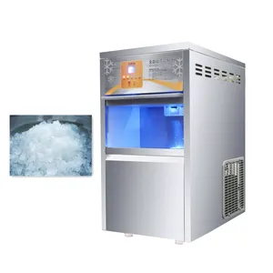 220v 110v Commercial Use Ice Maker 110bls/24H Irregular Size Ice Cube Machine with Auto Water Shortage Reminder