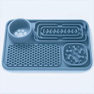 Tappetino <span class=keywords><strong>per</strong></span> Lingeriatura Petop <span class=keywords><strong>per</strong></span> <span class=keywords><strong>Cani</strong></span> e Gatti, Extra Large, in Silicone, Anti-ingozzamento, Resistente ai Morsi, Antiscivolo, Facile da Pulire - Product Image 3