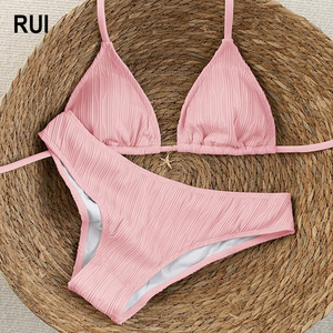 RUIQUWIN Women Plus Size Rhinestone Bikini Set Crochet Micro Thong Push Up Swimwear Summer Hot Sale 2026 - Product Image 1
