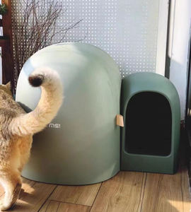 Caja de arena plegable para gatos, mueble multifuncional para mascotas, nuevo diseño - Product Image 5