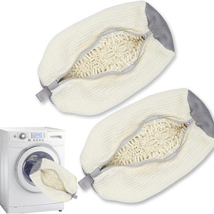 Sac à linge pour chaussures en chenille OEM 39x19 pour lavage en machine, soin délicat, usage domestique - Product Image 1