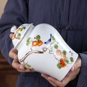 MSH, juegos de tarros de jengibre de cerámica de alta calidad, tarro de flores colorido de <span class=keywords><strong>suelo</strong></span> grande, jarrón de porcelana Retro, decoración del hogar - Product Image 2