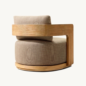 <span class=keywords><strong>BRONTE</strong></span> Mobilier d'extérieur moderne en bois, chaise longue de jardin imperméable, canapé de patio en teck pour hôtel, ensemble de canapés de jardin de luxe - Product Image 2