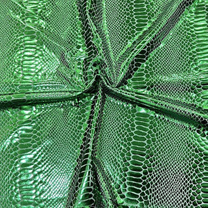Tejido metálico con textura de piel de serpiente 3D Material elástico de poliéster con brillo brillante, adecuado para trajes de baño y mallas - Product Image 6