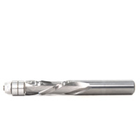 Fraise à rainurer en spirale à 2 cannelures en carbure monobloc pour le travail du bois, longueur de coupe 41,26 mm
