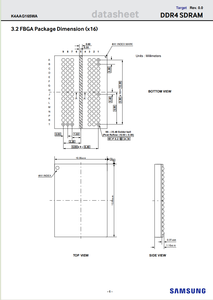 K4ABG165WA-MCWE 16GB DDR4 mới ban đầu Bộ nhớ Flash <span class=keywords><strong>IC</strong></span> chip 96fbga - Product Image 3