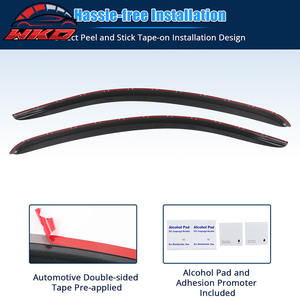 Pare-soleil en acrylique pour Ford Mustang 94-04, déflecteur de vent, protection des vitres latérales des portes de voiture, lot de 2 pièces - Product Image 4