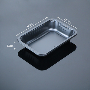 Four en plastique noir <span class=keywords><strong>jetable</strong></span> sûr <span class=keywords><strong>fournisseur</strong></span> cpet <span class=keywords><strong>plateau</strong></span> <span class=keywords><strong>repas</strong></span> alimentaire - Product Image 4
