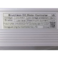 Contrôleur de vélo électrique 500W 48V 21A avec câble moteur noir pour remplacement de la carte mère du vélo gras Ouxi V8