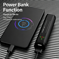 Lampe torche portable rechargeable multifonctionnelle, mini chauffe-mains extérieur, power bank, lumière durable