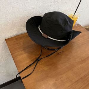 Sombrero de Pesca con Cordón, Diseño de Fábrica, Protección Solar, Impermeable, Transpirable, para Senderismo al Aire Libre, con Logotipo Bordado - Product Image 4