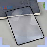 Marque-page loupe ultra-fin en PVC 120*180, feuille transparente de lecture pleine page