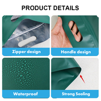 Sac de rangement pour sous-vêtements en PET AL PE avec poignée métallisée, résistant à l'humidité, pour la vente au détail, personnalisable, OEM, QC, fabriqué en usine