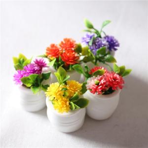 Miniatura de Planta Floral en Maceta para Casa de Muñecas, Modelo en Miniatura con Adornos de Paisaje, de Plástico - Product Image 4