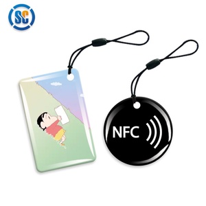 سلسلة مفاتيح قابلة للبرمجة NFC213 بسلسلة مفاتيح صغيرة UHF لمدفوعات بطاقات العمل ISO الكريستال الراتنج مفتاح فوب - Product Image 3