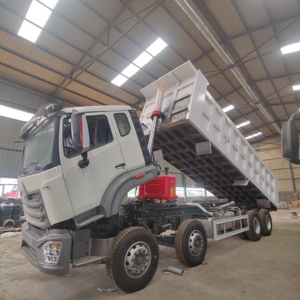 <b>Top</b>-Trending Gray Diesel 6X4 Weichai Euro 3 FAST Left Steering Mini Mining Dump Truck Sand/Gravel Transport 31-40T <b>Load</b> - Product Image 6
