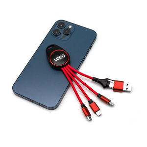 มัลติฟังก์ชั่น<span class=keywords><strong>3</strong></span> in 1 USB พวงกุญแจแบบพกพาสายชาร์จโทรศัพท์เร็ว tpye C และสายถ่ายโอนข้อมูล - Product Image 4