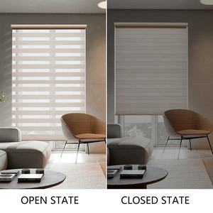 Decoración del hogar día <span class=keywords><strong>y</strong></span> noche <span class=keywords><strong>sombra</strong></span> ciega impermeable moderno inalámbrico cebra persianas - Product Image 4