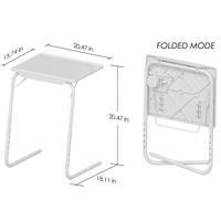 Benjia — table d'ordinateur portable pliante, support pour ordinateur, avec 6 hauteur et 3 angles