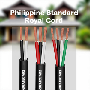 Philippine 2/<span class=keywords><strong>3</strong></span>/4 lõi Hoàng Gia dây dây 10/<span class=keywords><strong>3</strong></span> 12/2 14/2 16/4 18/2 AWG linh hoạt đa lõi PVC đôi cách điện Hoàng gia dây 4 lõi - Product Image 2