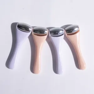 Mini Eye & Face Rollers for Eye Massager Stainless Steel Eye Ice Roller for Relief Puffiness Migraine Skincare Facial Roller