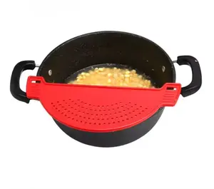 Filtro de água para cozinha, filtro universal para drenagem de líquidos excedentes, utensílio de plástico para pasta e cozinha