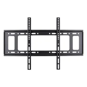 Suporte de tv de perfil baixo, suporte preto para tv de 23 "-56" led lcd plasma tvs metal max vesa 400*400 montagem de parede de tv