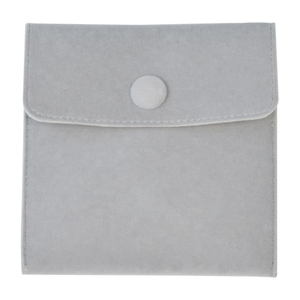 Bolsa de terciopelo de doble cara de alta calidad para guardar joyas, con cierre de botón, bolsa de viaje para guardar joyas. - Product Image 1