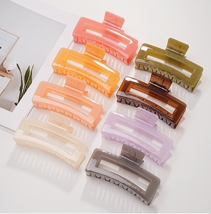 <span class=keywords><strong>Rara</strong></span> กิ๊บหนีบผมพลาสติก PC ขนาด13.0ซม. ที่หนีบผมสีเจลลี่หนาทนทานคลิปหนีบผมทรงสี่เหลี่ยมผืนผ้าขายส่ง - Product Image 1