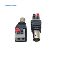Conector hembra sin soldadura de vídeo CCTV BNC para cámara, adaptador de TV, enchufe para atornillar en el Terminal, conectores hembra BNC