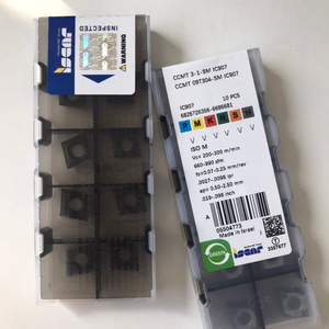 Insertos de Carburo Cuadrados para CNC CCMT 09T304-SM IC907 Iscars, Carburo de Tungsteno Personalizable OEM, Cuchilla de 25 mm HRC45 para Torno CNC - Product Image 3
