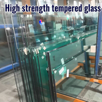 Partisi Kaca Shower Tempered Glass Xinhong yang Terpercaya, Kaca Semi Transparan yang Kokoh untuk Dekorasi Dinding Tirai Rumah Villa