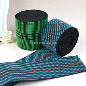 Vente en gros personnalisé 5-7CM vert polyester <span class=keywords><strong>caoutchouc</strong></span> extensible canapé <span class=keywords><strong>bande</strong></span> élastique réparation de meubles rembourrage ceinture élastique canapé sangle - Product Image 6