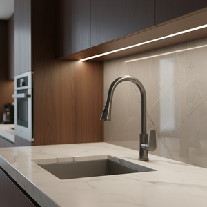 Robinet de cuisine extensible pour lave-vaisselle domestique, anti-éclaboussures, eau chaude et froide, robinet en aluminium spatial - Product Image 5