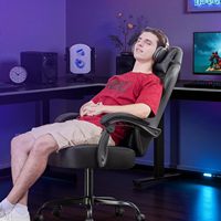 Chaise de jeu ergonomique en cuir PU à prix de gros, pivotante et colorée, en promotion
